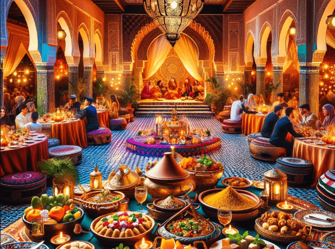 Silveste Dinner in Marrakesch