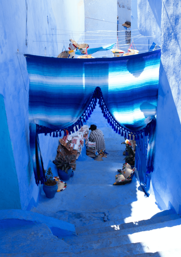 marokko blaue stadt